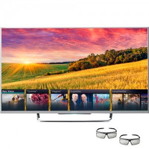 Smart TV Sony 3D LED 42" 42W805B Full HD 4 HDMI 2 USB 240Hz + 2 Óculos Smart TV Sony 3D LED 42" 42W805B Full HD 4 HDMI 2 USB 240Hz + 2 Óculos