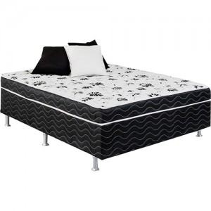 Cama Box Conjugado Casal Ortobom Union Casal Estrutura Ortopédica
