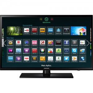 Smart TV LED 65" Samsung UN65H6103AGXZD Full HD com Conversor Digital 2 HDMI 2 USB 240Hz Wi-Fi + Função Futebol