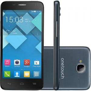 Smartphone Alcatel Idol Mini Dual Chip Desbloqueado Android 4.2 Tela 4.3" 8GB 3G 5MP - Cinza