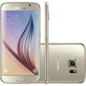 Samsung Galaxy S6 Dourado Desbloqueado 32GB 4G Android 5.0 Tela 5.1" Octa-Core Câmera 16MP
