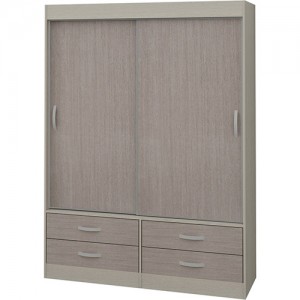 Guarda-Roupa / Roupeiro 2 Portas Nepal 4 Gavetas Branco – Madesa
