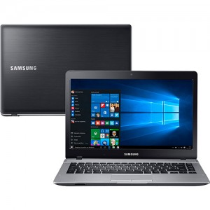 Notebook Samsung Essentials Intel Dual Core 4GB 500GB Tela LED HD 14" Windows 10 – Preto
