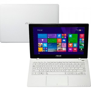 Notebook Ultrafino Asus X200MA-CT204H Intel Dual Core 2GB 500GB Tela LED 11.6" Windows 8.1 – Branco