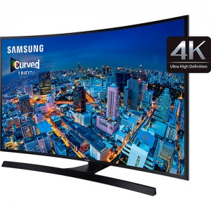 Smart TV LED 55" Samsung UN55JU6700GXZD Ultra HD 4K Curva com Conversor Digital 4HDMI 3USB 240Hz Wi-Fi