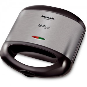 Sanduicheira Grill Mondial Premium S-07 Preto e Inox