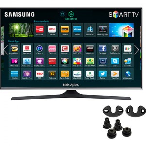 Smart TV LED 50" Samsung UN50J5300AGXZD Full HD com Conversor Digital 2HDMI 2 USB 120Hz Wi-Fi