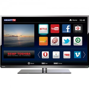 Smart TV 40" Semp Toshiba DL 40L5400 FULL HD Wi-Fi 3 HDMI 2 USB 60 HZ Smart TV 40" Semp Toshiba DL 40L5400 FULL HD Wi-Fi 3 HDMI 2 USB 60 HZ