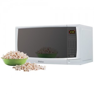Micro-ondas Philco PME22 20 Litros com Timer Branco Espelhado Micro-ondas Philco PME22 20 Litros com Timer Branco Espelhado
