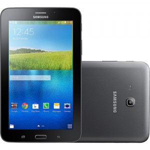 Tablet Samsung Galaxy Tab T113 8GB Wi-Fi Tela 7" Android 4.4 Processador Quad Core 1.3GHz - Preto Tablet Samsung Galaxy Tab T113 8GB Wi-Fi Tela 7" Android 4.4 Processador Quad Core 1.3GHz - Preto