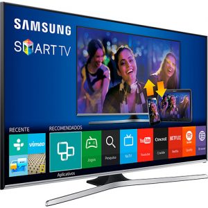 Smart TV LED 55" Samsung UN55J5500AGXZD Full HD 3 HDMI 2 USB 120Hz CMR