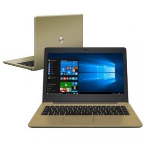 Notebook Positivo Stilo XC3552 Intel Quad Core 2GB 32GB SSD Dourado