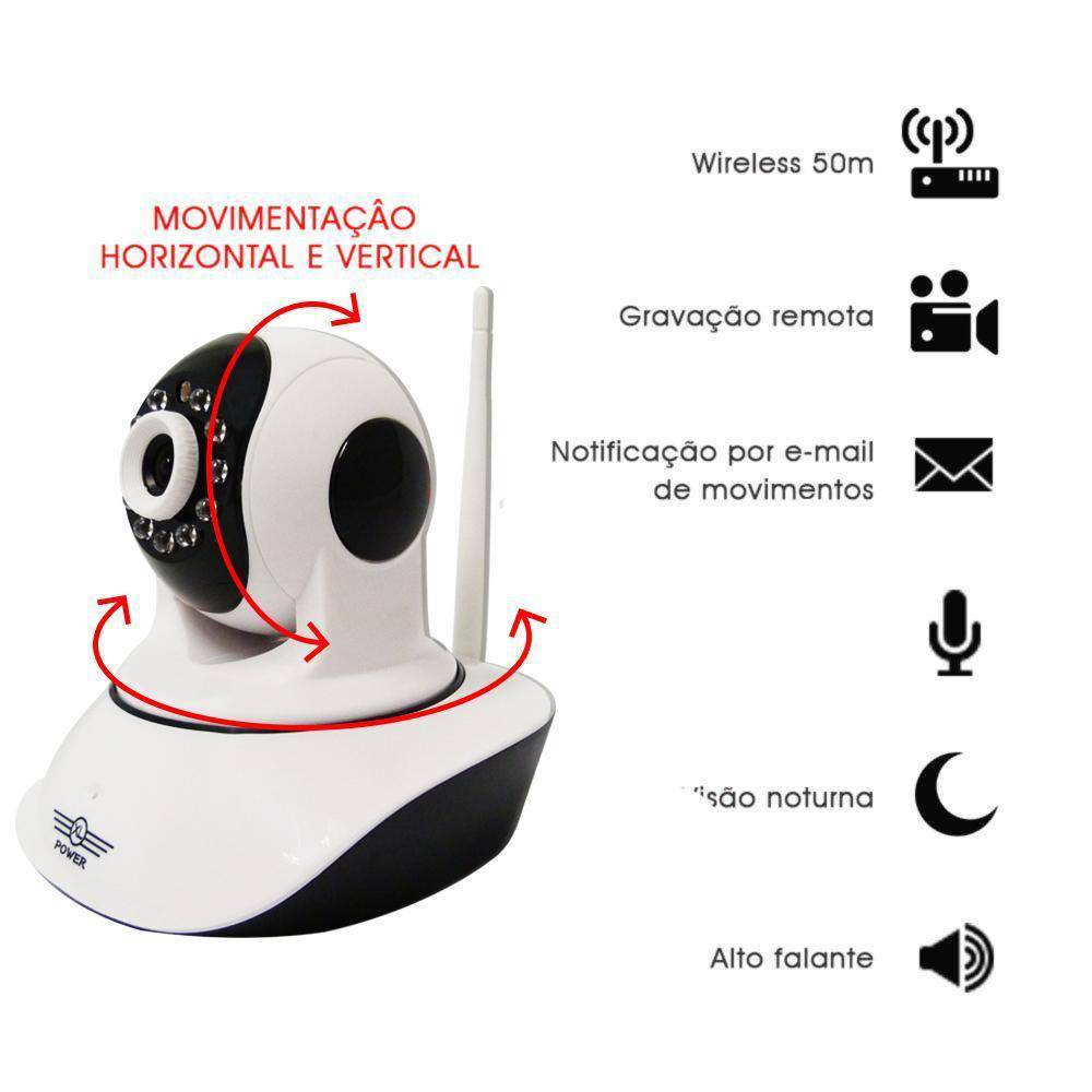 Câmera De Vigilância Ip Wireless Rotativa