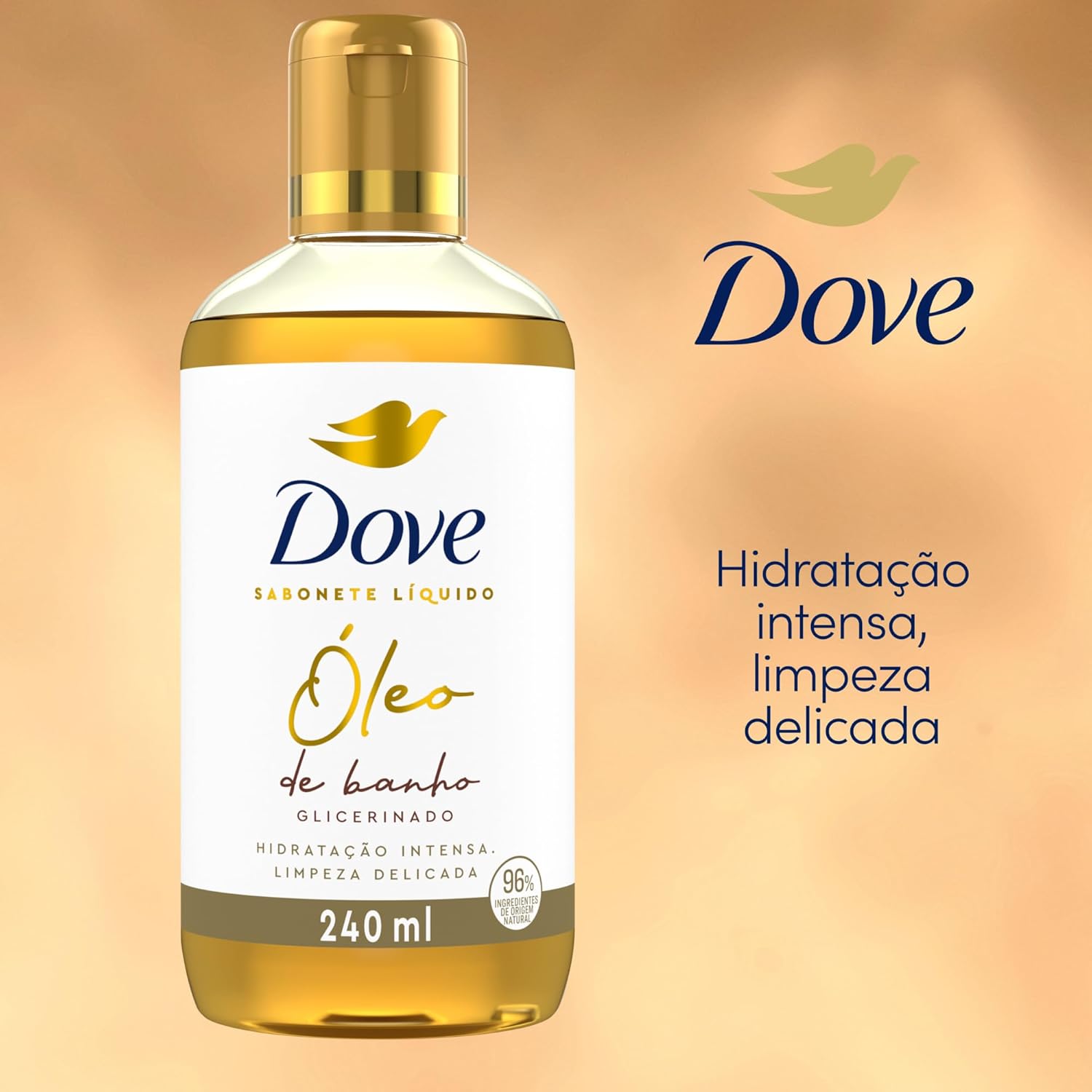 Óleo de Banho Hidratação Intensa e Limpeza Delicada Dove